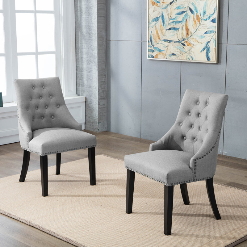 Gracie Oaks Hopkint Tufted Upholstered Parsons Chair & Reviews | Wayfair